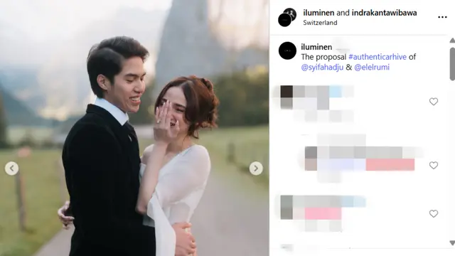 Selamat El Rumi Melamar Syifa Hadju di Tempat Impiannya